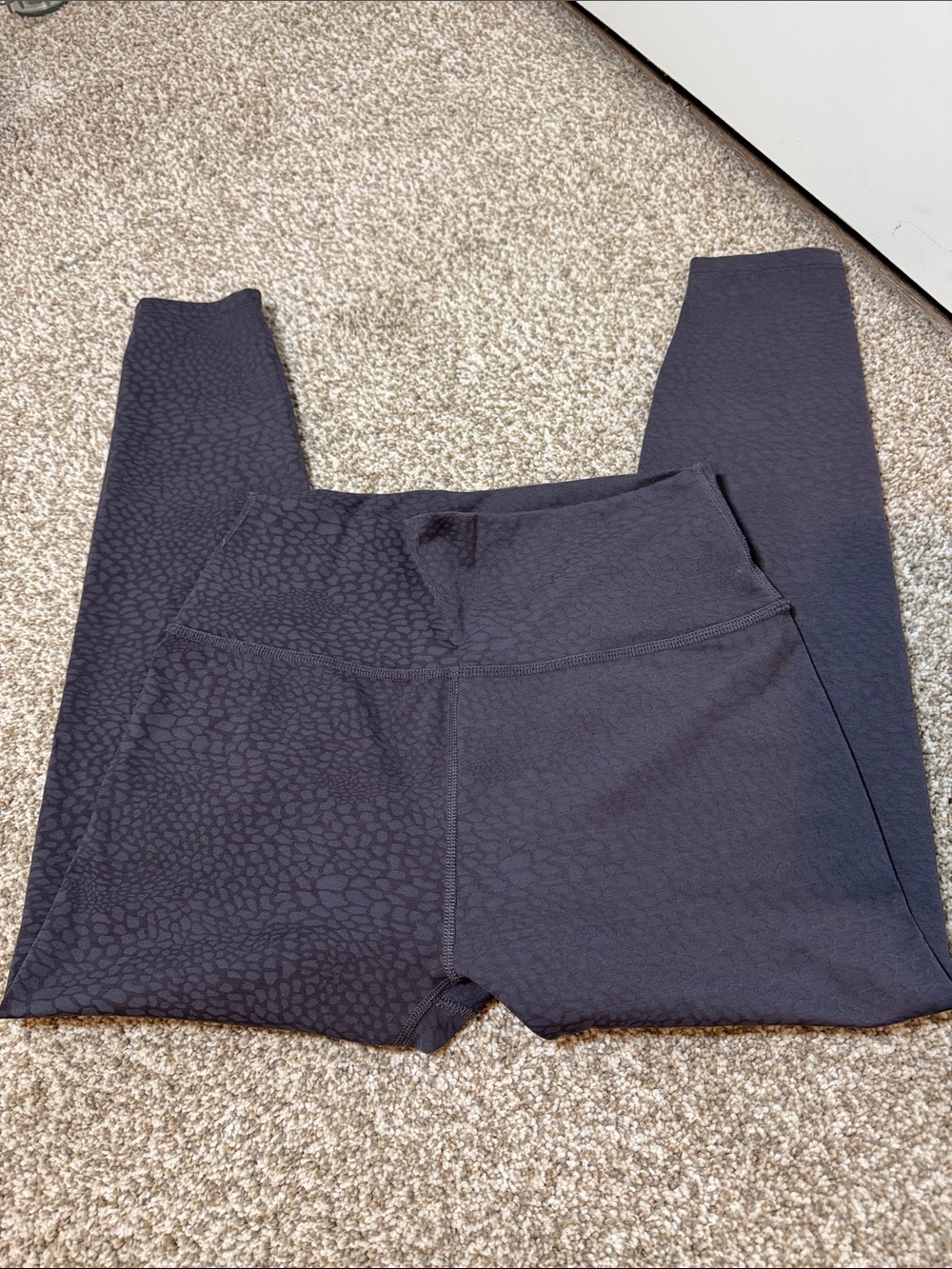 Beyond Yoga Black High-Waist Textured Leggings
